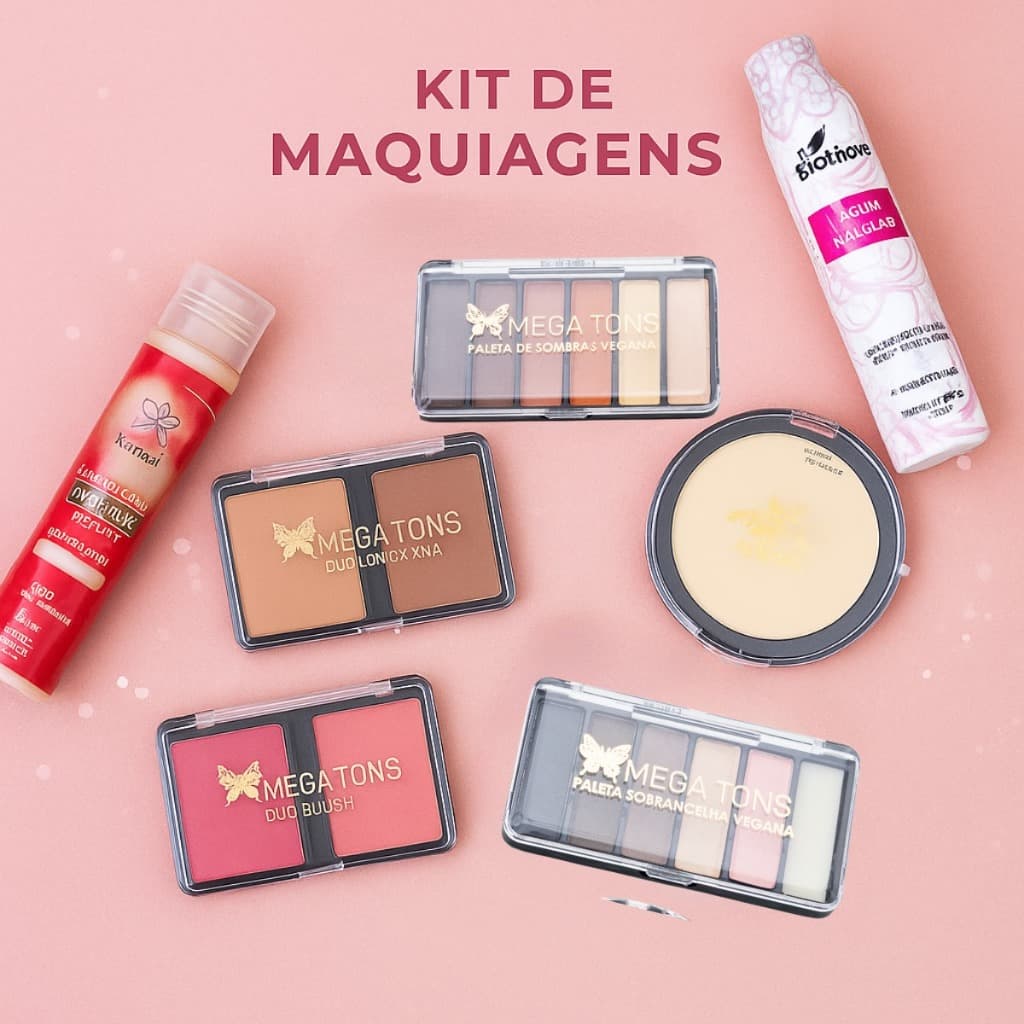 Kit Maquiagem Para Pele Clara Com Design De Sobrancelha Paleta Sombras  Make Com Estilo