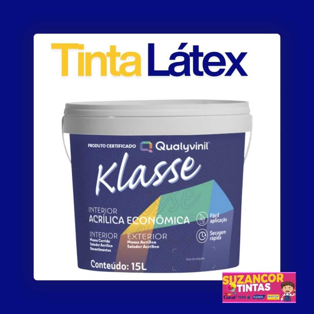 Tinta Acrílica Econômica Klasse ou Unilar Balde 15 Litros Branco