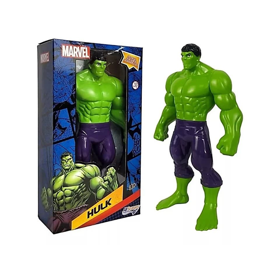 Boneco Hulk Original Articulado Marvel Vingadores 22 cm de Altura ALL SEASONS