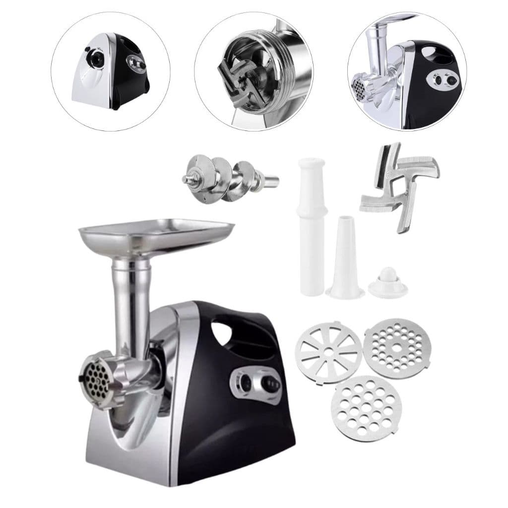 Moedor De Carne Profissional Elétrico Potente Funil Linguiça Kibe 2800w