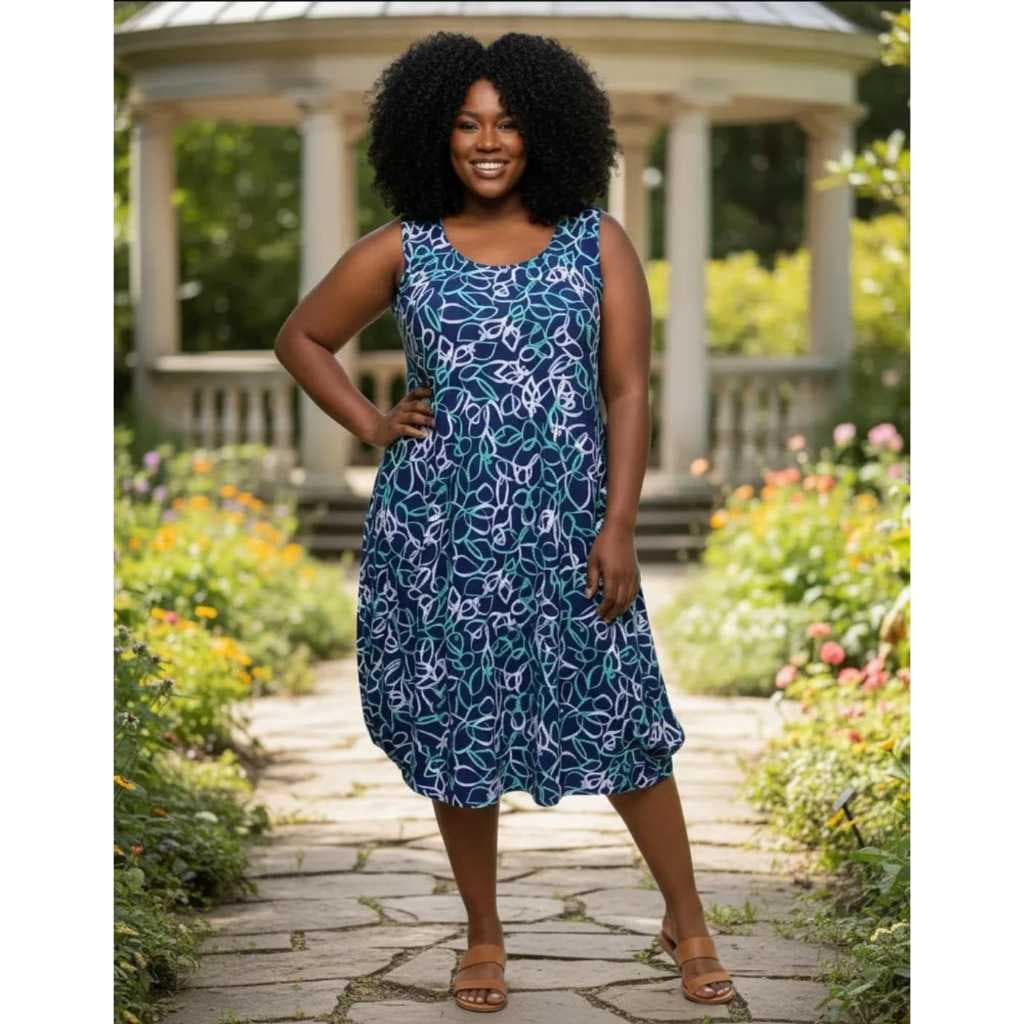 Vestido Regata Feminino Curve Liganete Malha Fresca Para o Calor
