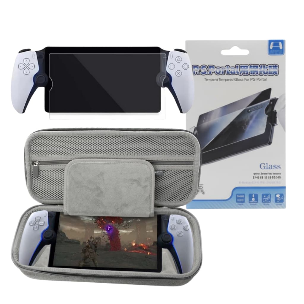 Bag Estojo de Transporte Capa + Película de Vidro Dureza 9H para PS Portal