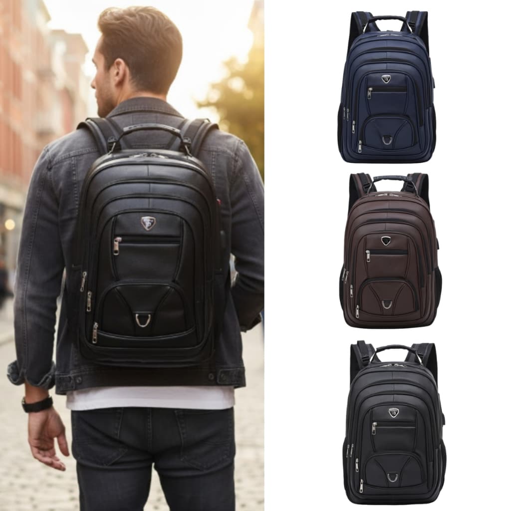 Mochila Impermeável Xiaobang Cabo De Aço Forte Resistente Usb Notebook Faculdade