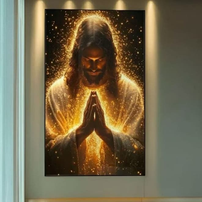 Quadro decorativo jesus Cristo religioso