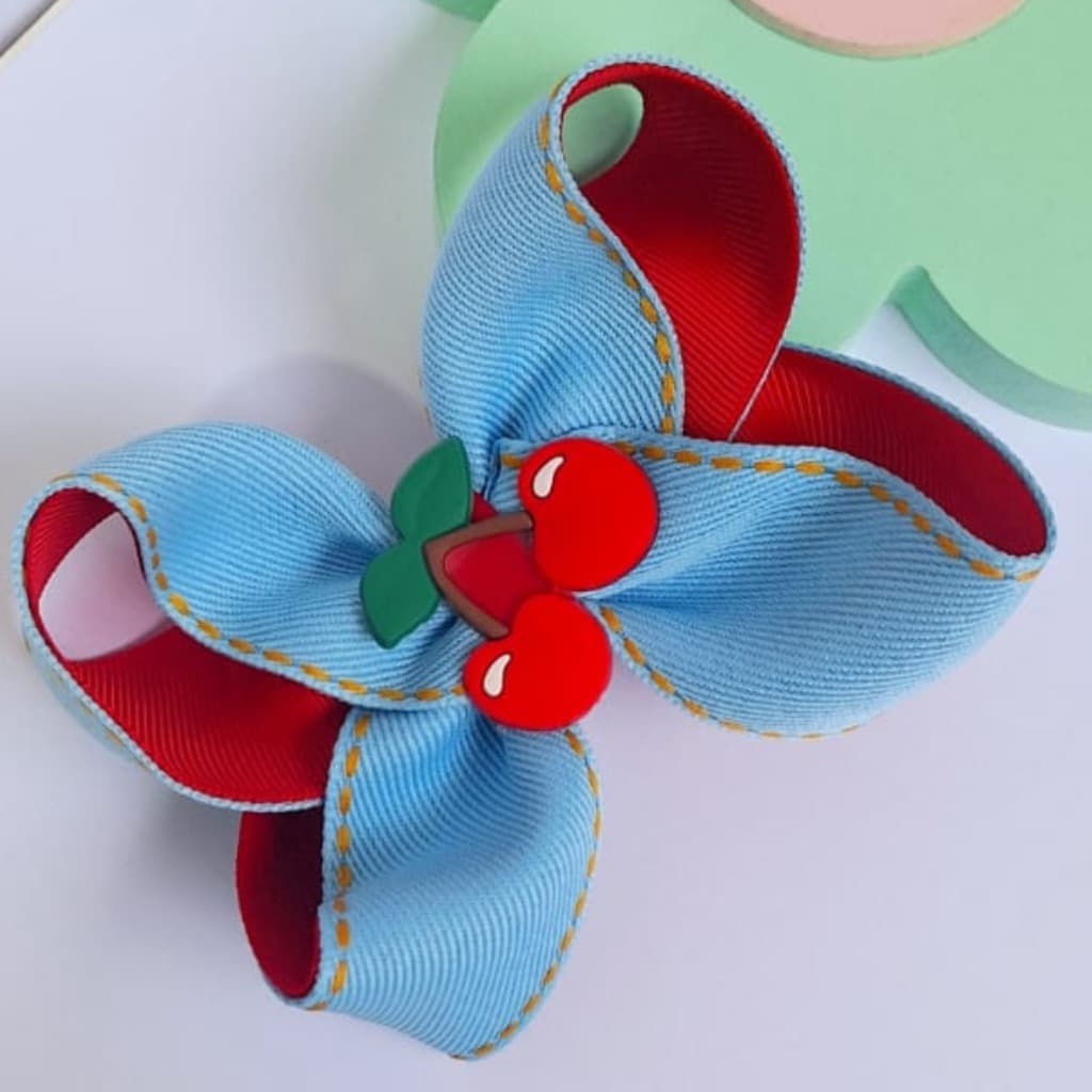 laço de cabelo infantil boutique temáticos no bico de pato