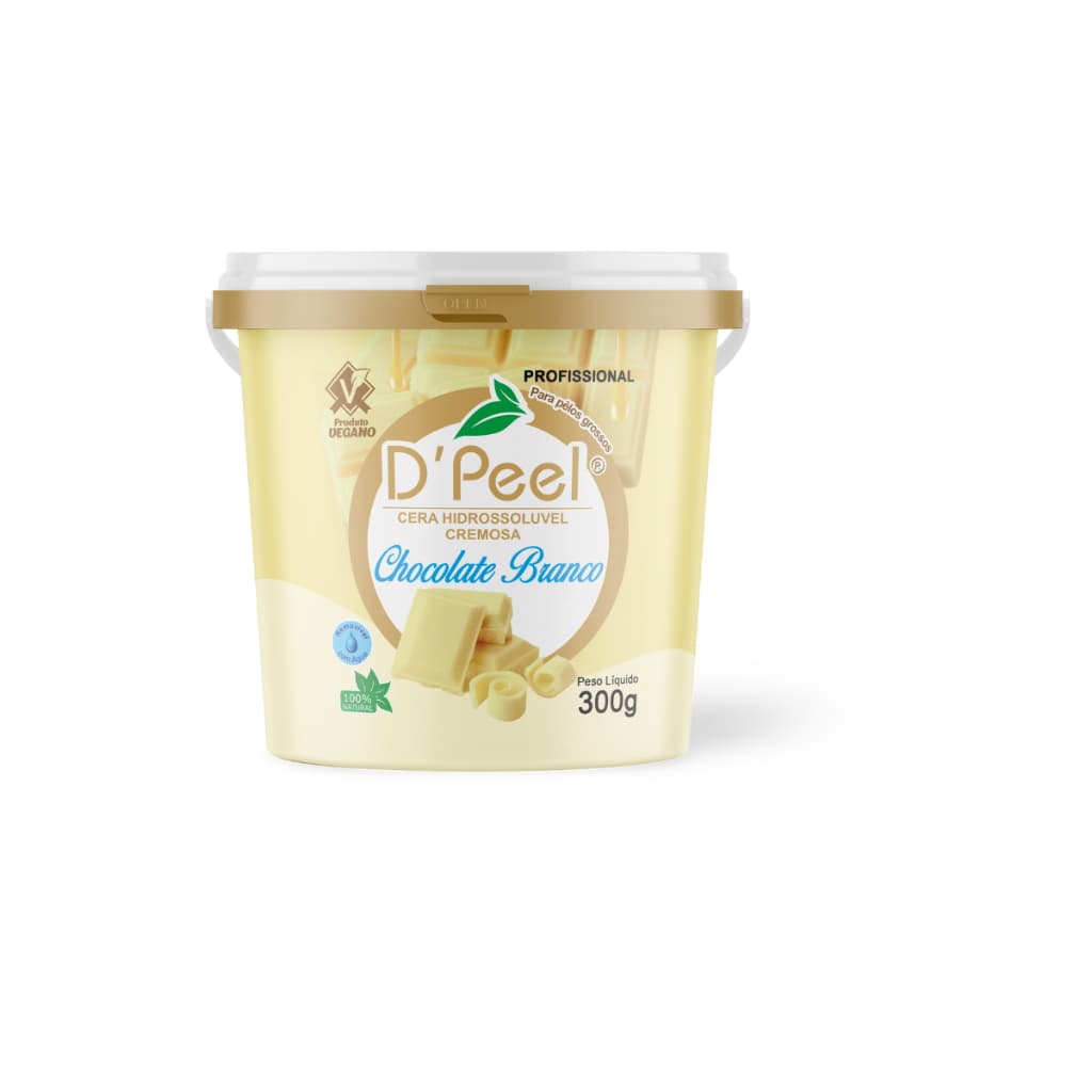 Cera Depiladoa D'Peel Morna Hidrossolúvel Pote 300g ENVIO IMEDIATO Escolha Fragrância