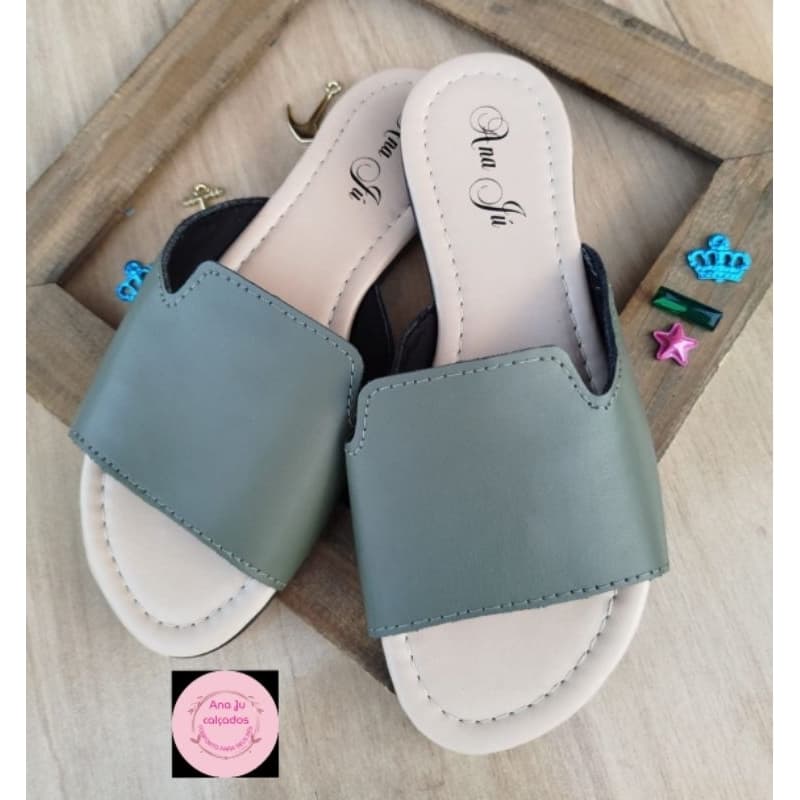 Rasteira sandalia tamanco Chinelo Slaide croco confortavel verão feminina rasteirinha 42