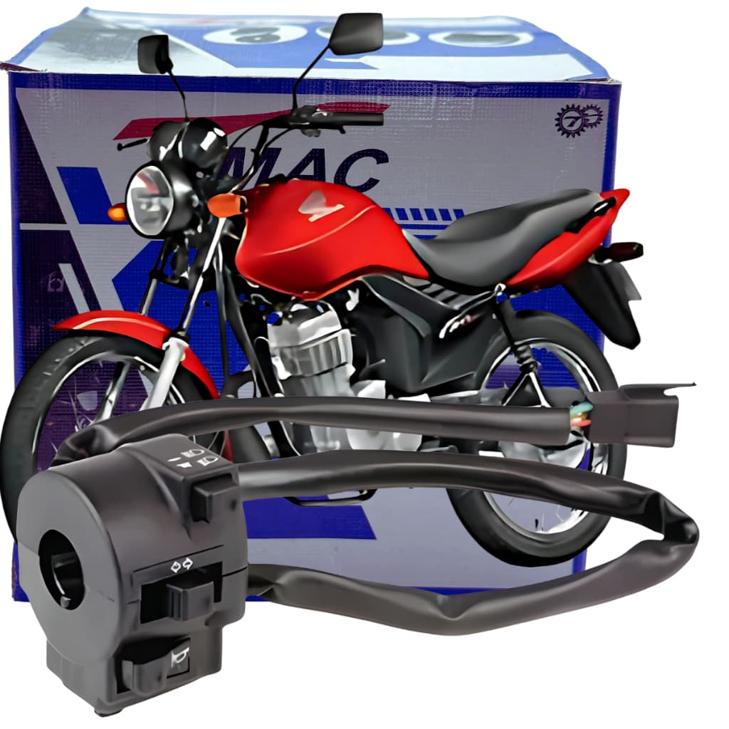 Punho Chave Luz Seta Cg 125 Fan Ks 2009 até 2013 Cg 150 Titan 2004 até 2008 Buzina Pisca Original Tmac