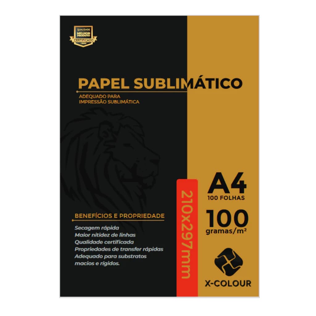 Papel Sublimatico X-Colour 100g A4 Fundo Rosa 100 Folhas - 200 Folhas