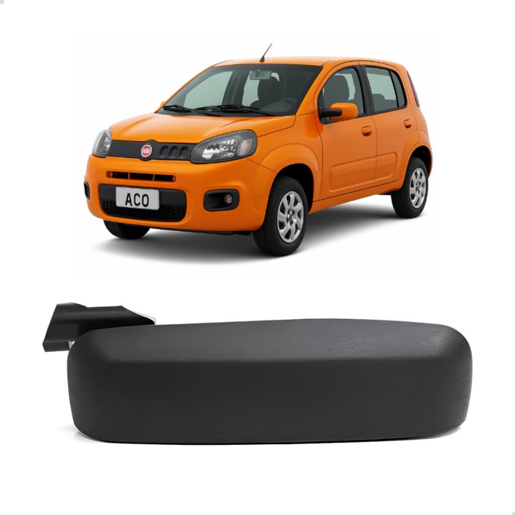Maçaneta Externa Dianteira ou Traseira da Porta Direita Fiat Novo Uno 2010 a 2021