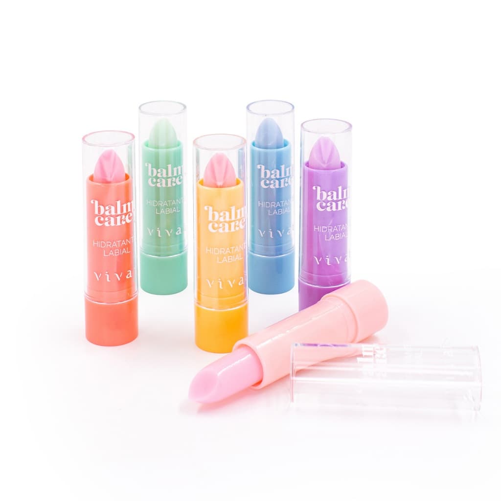 Kit C/12 Hidratante Labial Lip Balm Care Tint Vivai – Lábios Macios Saudáveis Protegidos (Atacado)