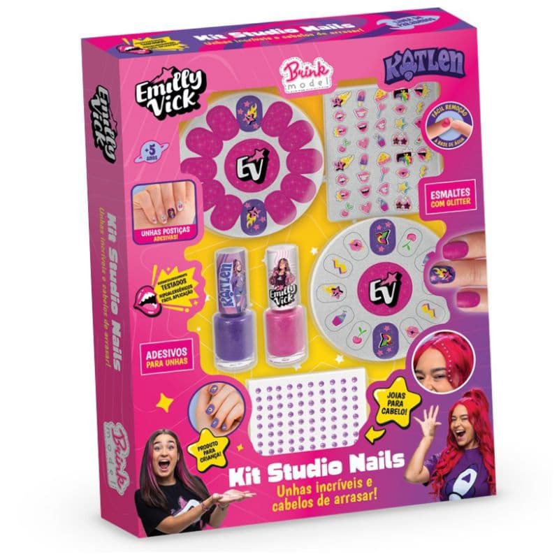 Kit Esmaltes dos Rosas Studio Nails Brink Model