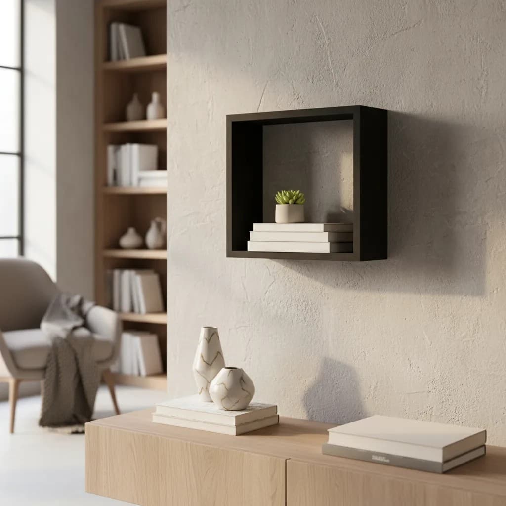 Nicho MDF 25x25 com 15cm de Profundidade Decoração Sala Cozinha Banheiro Quarto Infantil Livro