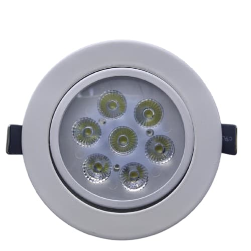 kit 13 Spot De Led 7w Embutir Direcional Redondo Bivolt