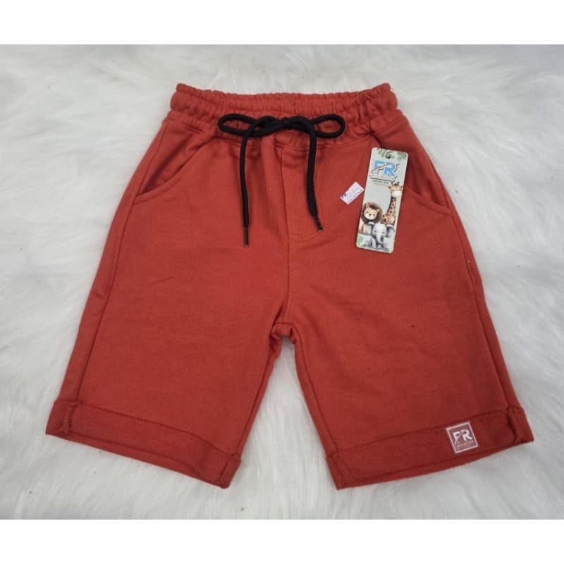 Bermuda de moletinho masculino infantil LARANJA do 4 ao 16