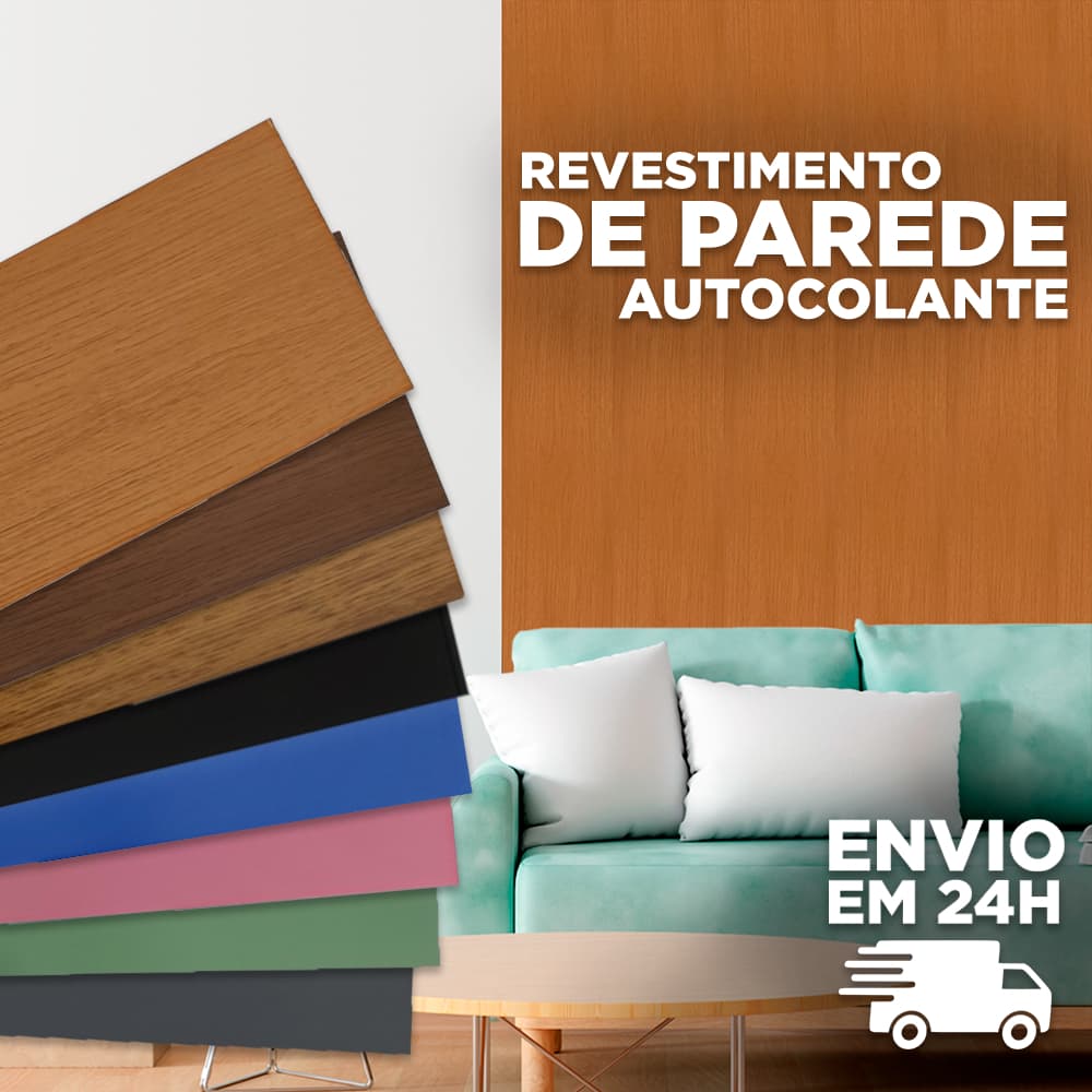Ripado MDF Autocolante 3mm – Revestimento de Placas 45x11cm | Fácil Instalação e Decoração Sem Obra