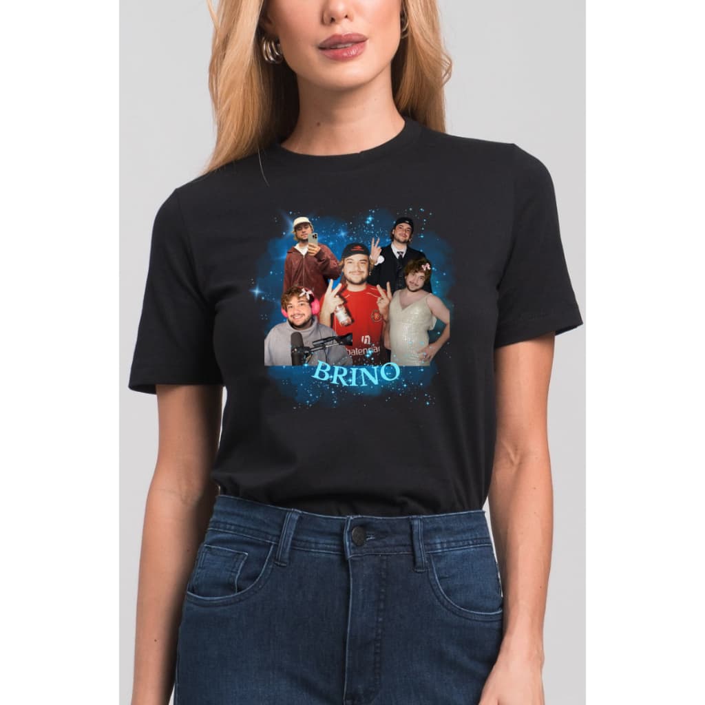 Camiseta Básica T-shirt Brino Bruno Moreira Youtuber Influenciador Digital