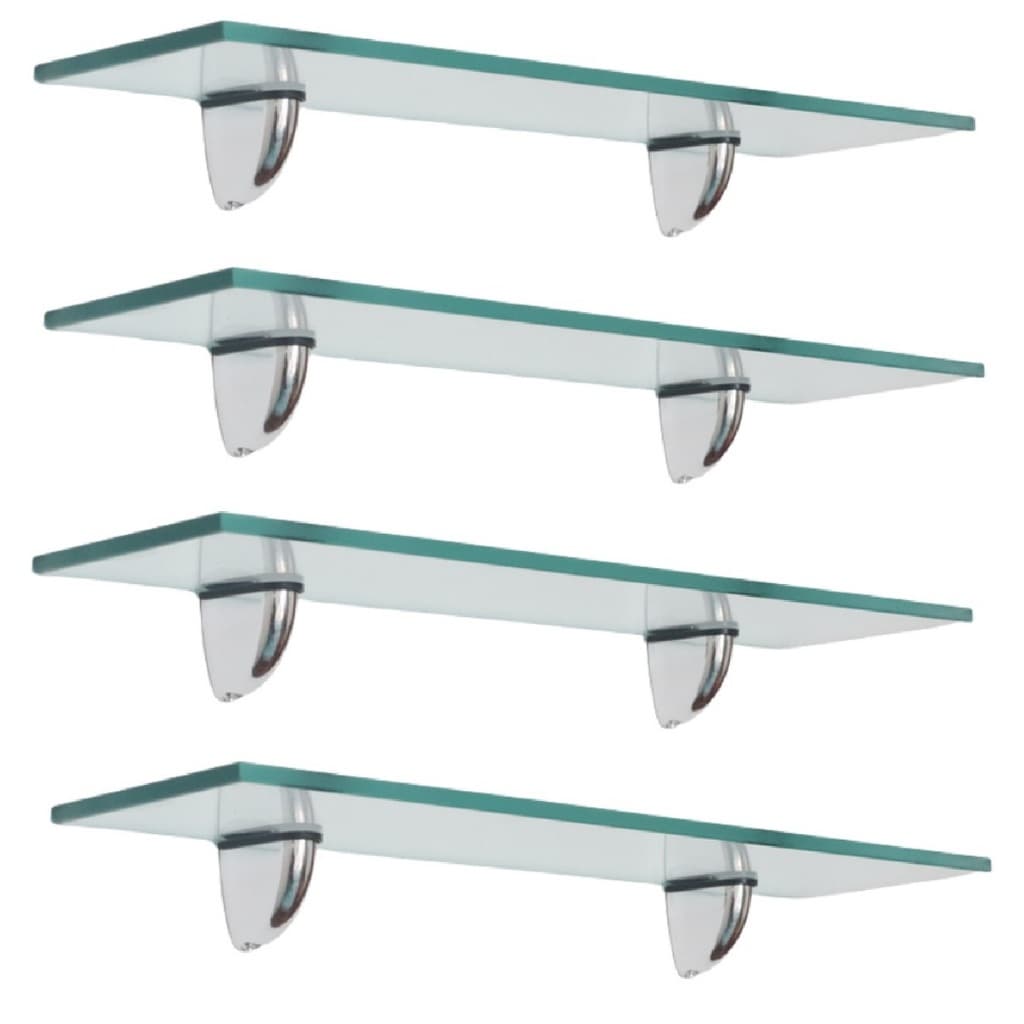 Prateleira de vidro decorativa 60 x 15 kit 4 unidades Bico de tucano