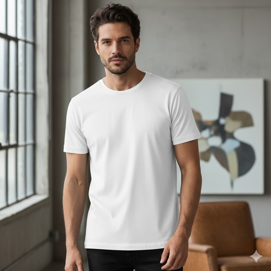 camiseta branca 100% algodão unisex