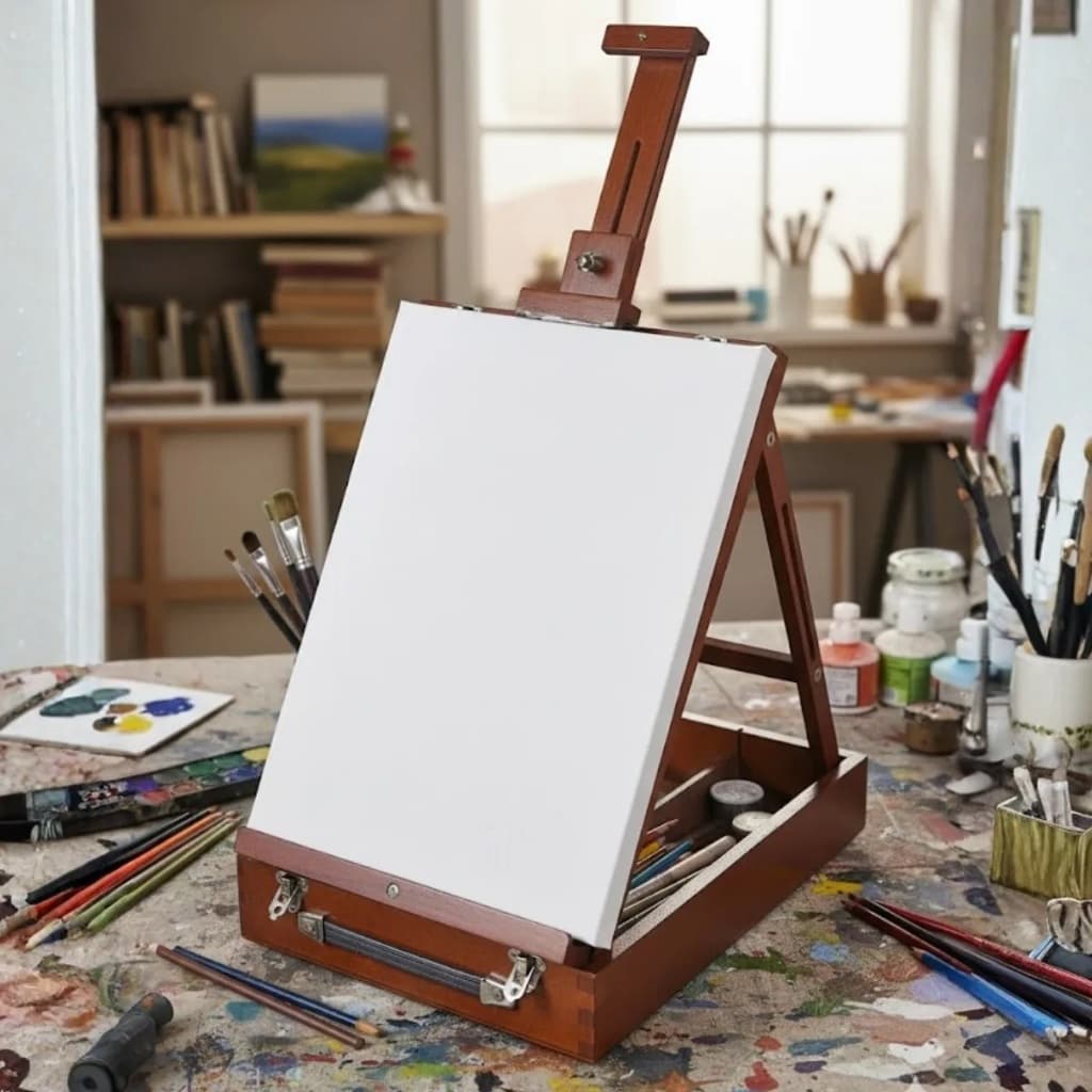 Estojo Maleta Cavalete Para Pintura - Pratico Lindo