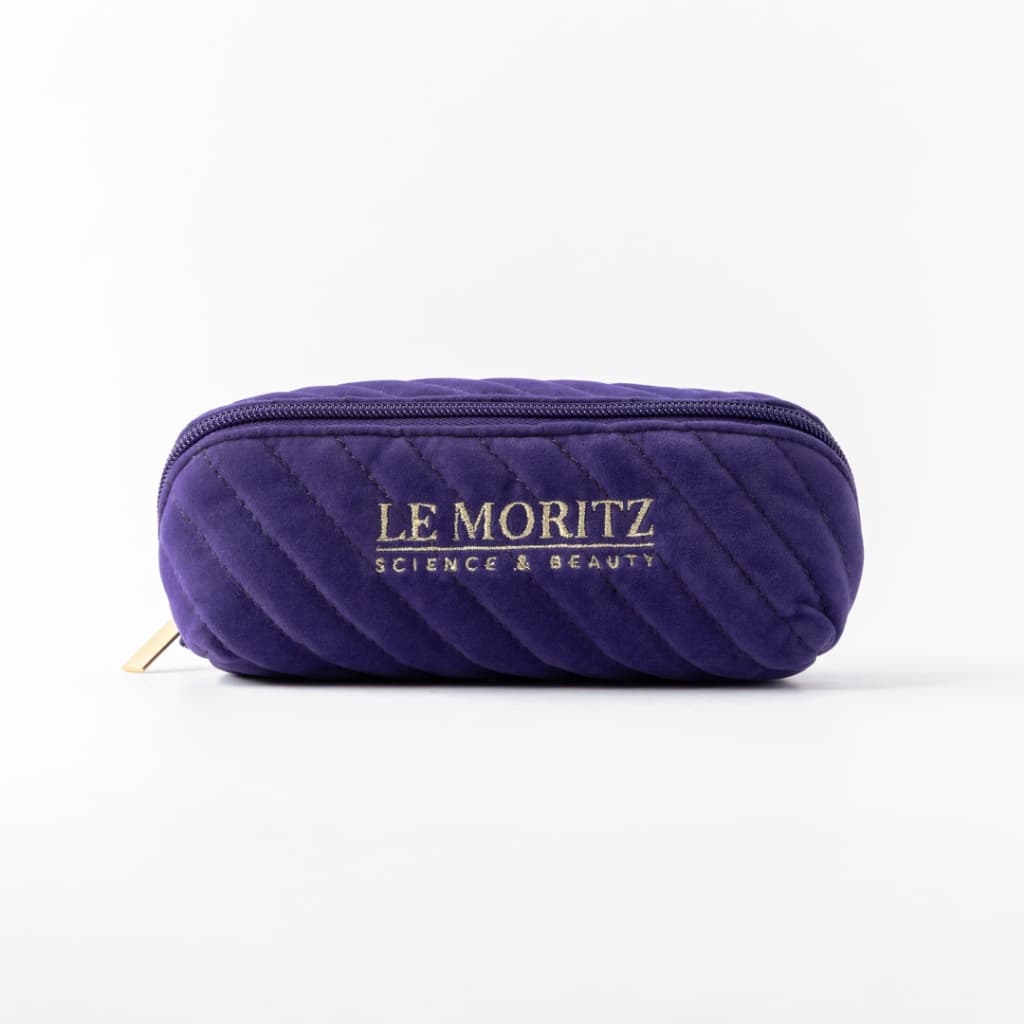 Nécessaire Feminina Le Moritz Roxa Aveludada Luxo