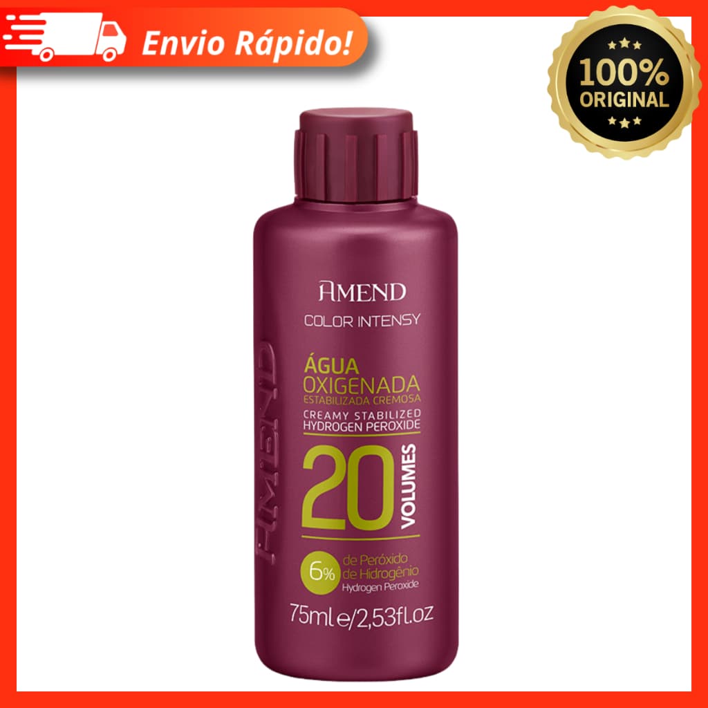 Água Oxigenada Cremosa Amend Color Intensy 20 volumes 75ml
