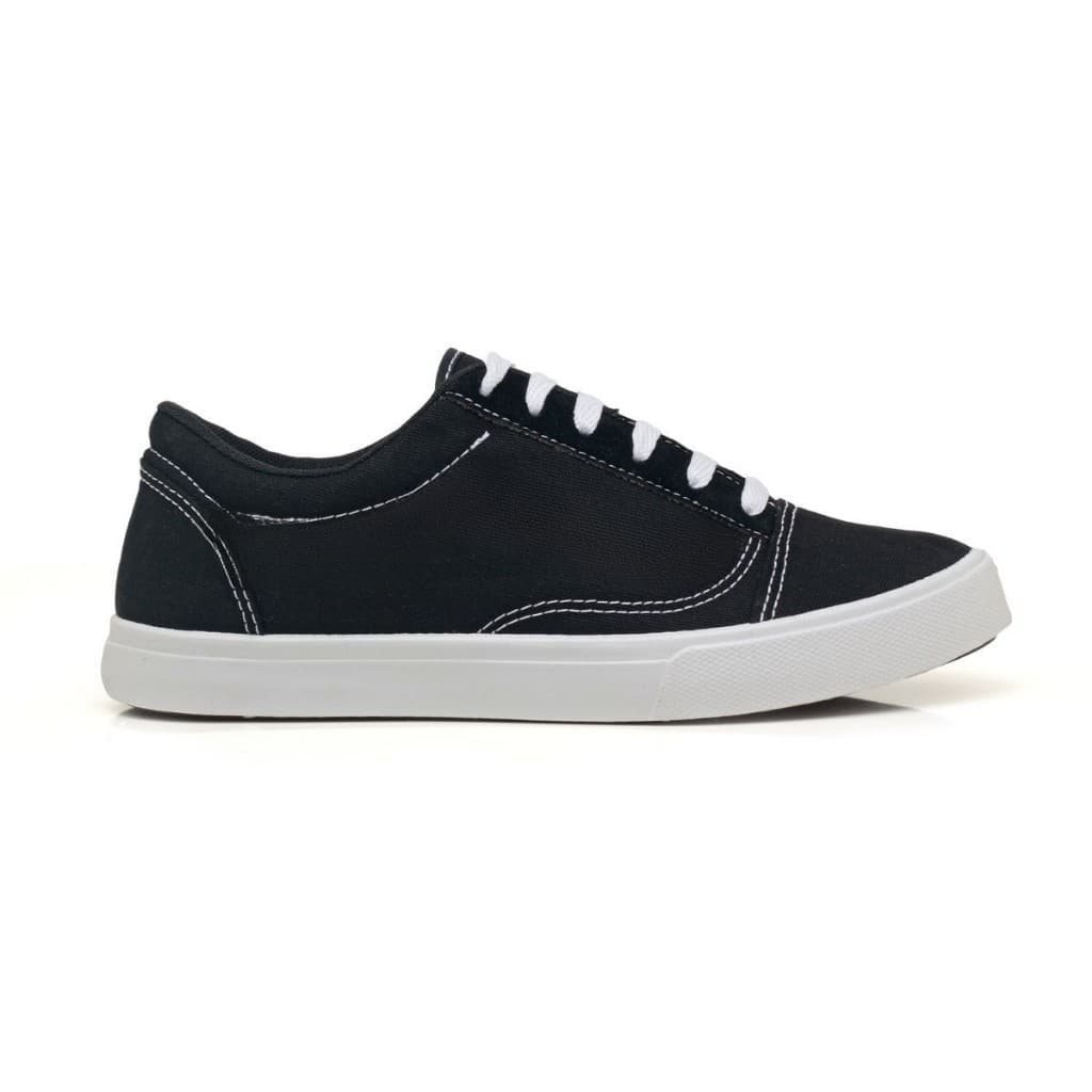 Tênis Casual Feminino Masculino Preto Discreto Basico Confortável Promoção