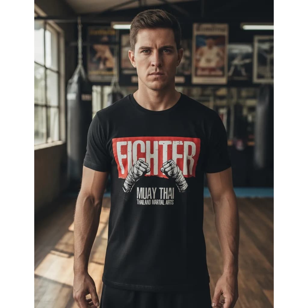 Camiseta muay thai lutador boxe tailandês camisa dryfit prêmio manga curta diversos modelos exclusivos