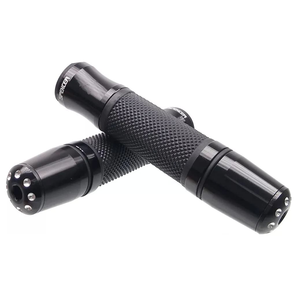 par Manopla Jupter Esportiva Spencer Oficial Cores Moto Alumínio Com Peso guidao 22mm Universal Anatomica