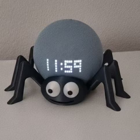 Suporte aranha  para Alexa Echo Dot 4 e 5 — Base de Mesa Antiderrapante Impressa em Design Moderno