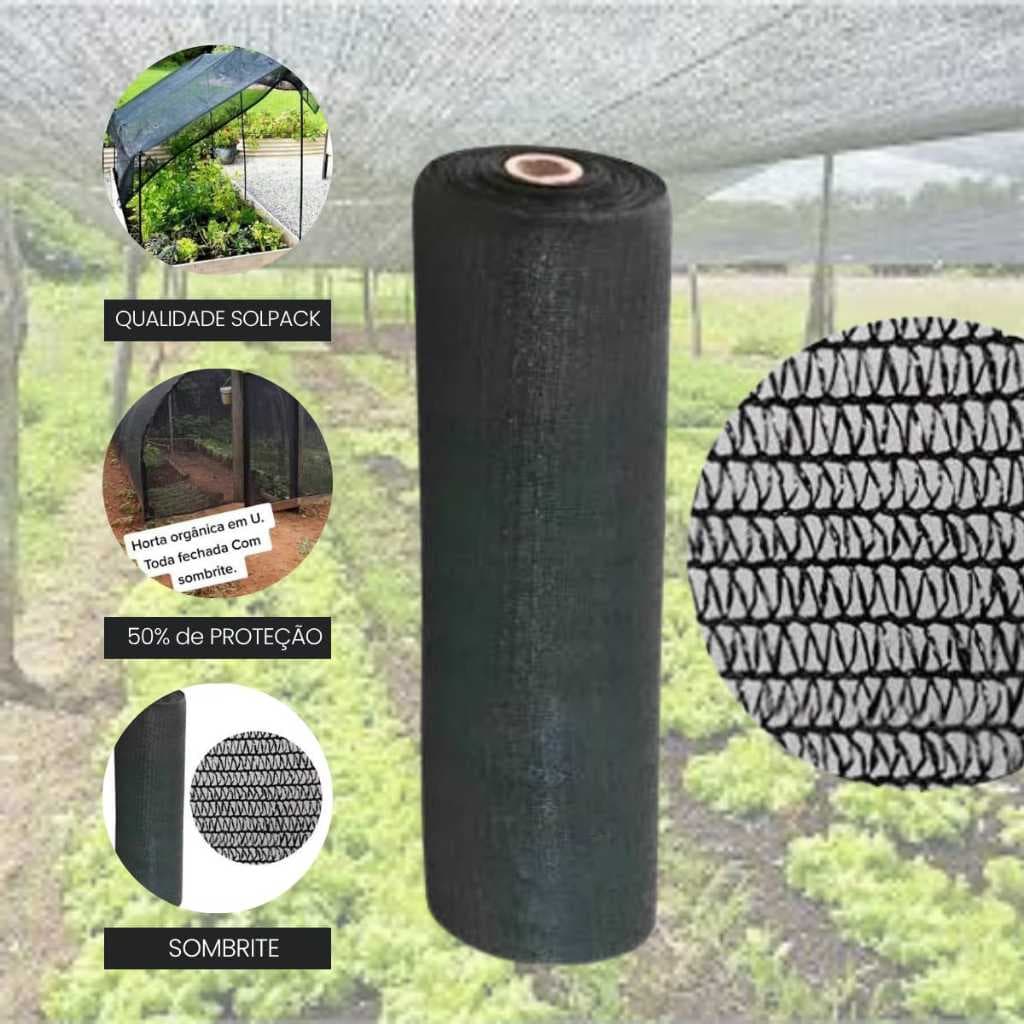 Sombrite 50% com 2 metros de largura tela sombreamento para horta jardim orquidário viveiro estufas
