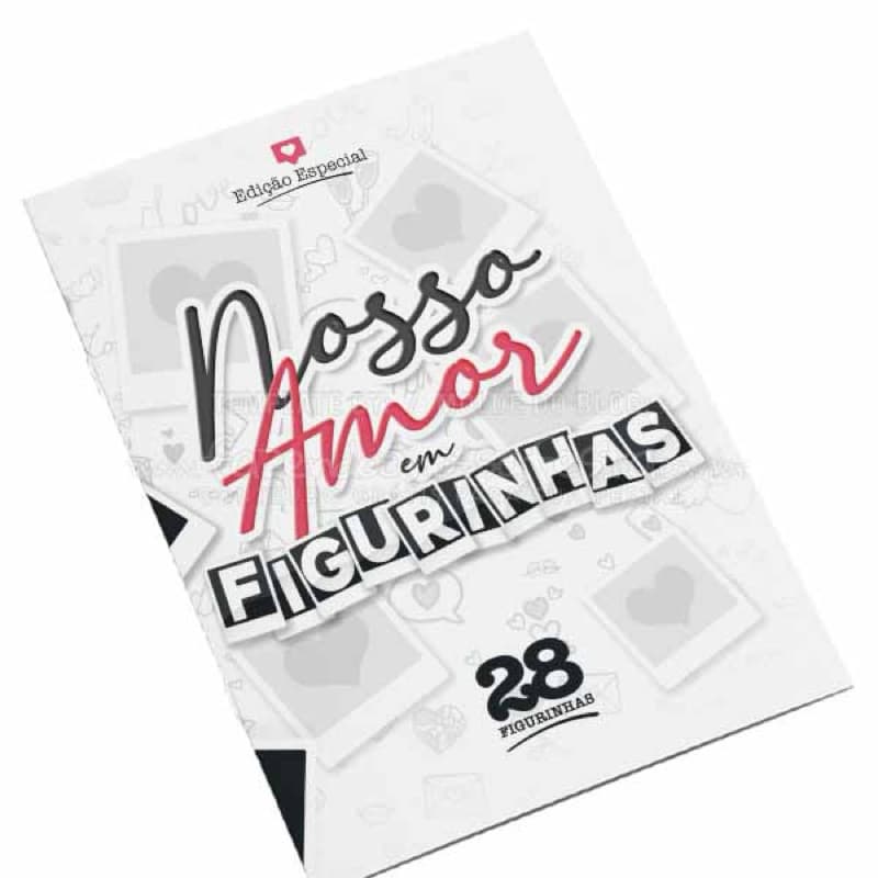 Álbum Nossa Amor em Figurinhas | Presente Criativo | Dia dos Namorados | Personalizado com Fotos do Casal