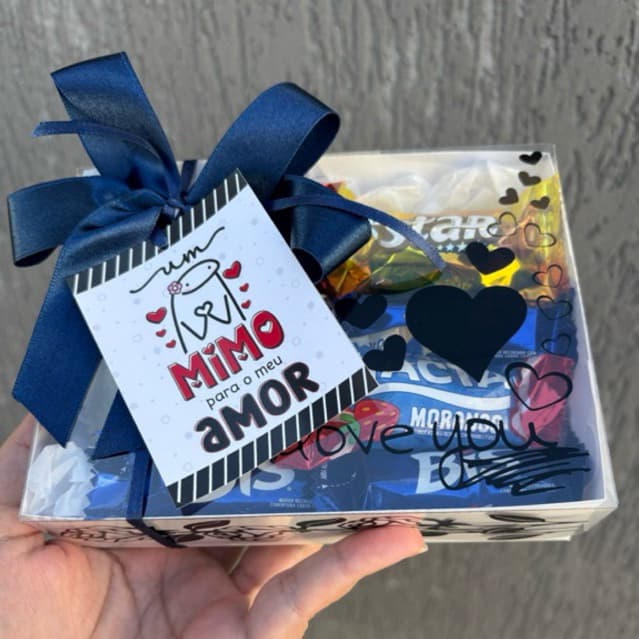 Presente romântico barato com chocolates I love you namorados dia das maes aniversário romântico namorada namorado