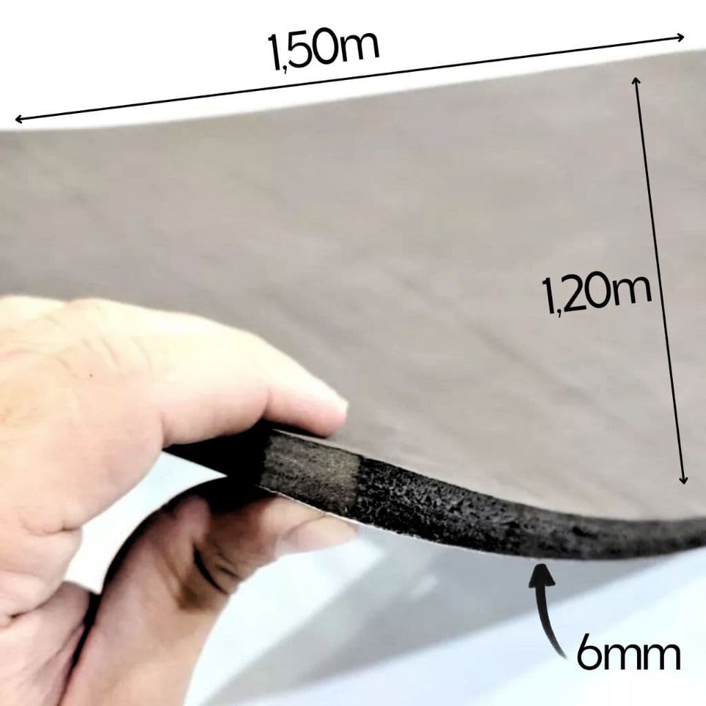Tapete de Yoga ECONÔMICO Colchonete Exercícios 1,50m x 1,20m x 6mm | EVA para Atividades Físicas, Piso, Academia, Tatame