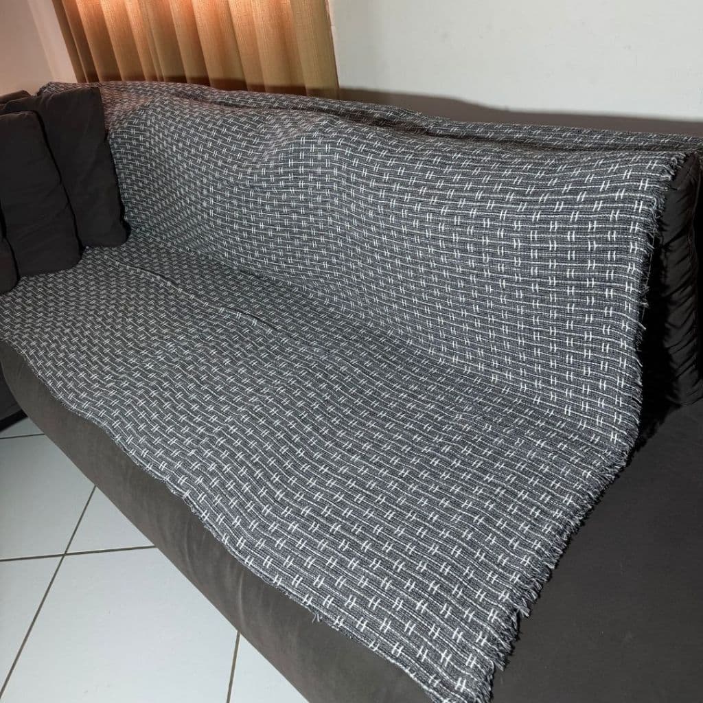 Manta Pra Sofá Gigante Casal Grande Decorativa 2,40x1,80 Luxo Tipo Capa Protetora Algodão