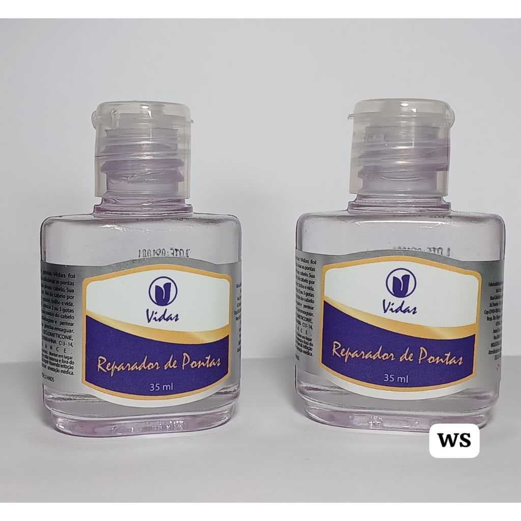 ÓLEO REPARADOR DE PONTAS KIT 2 UNIDADES 35 ML CADA MARCA VIDAS CÓSMETICOS
