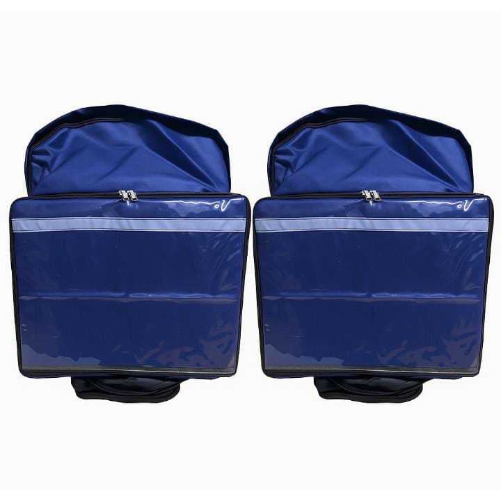 KIT 02 Capas Mochilas Bag AZUL ( Sem Isopor) Térmicas De Motoboy Para Isopor De 45 Litros Entregas