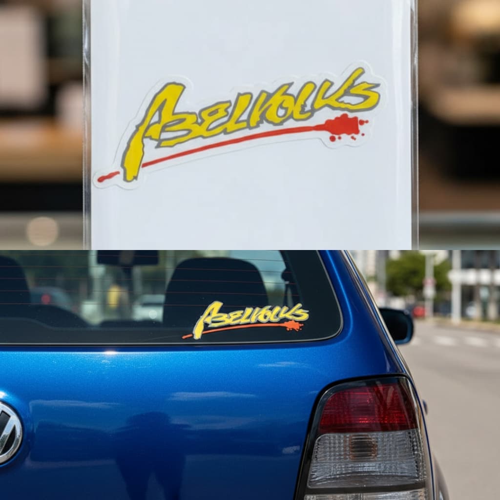 Adesivo Oficial AbelVolks 15×5cm para Carro Som Automotivo Entregamos Todo Brasil Edição Limitada