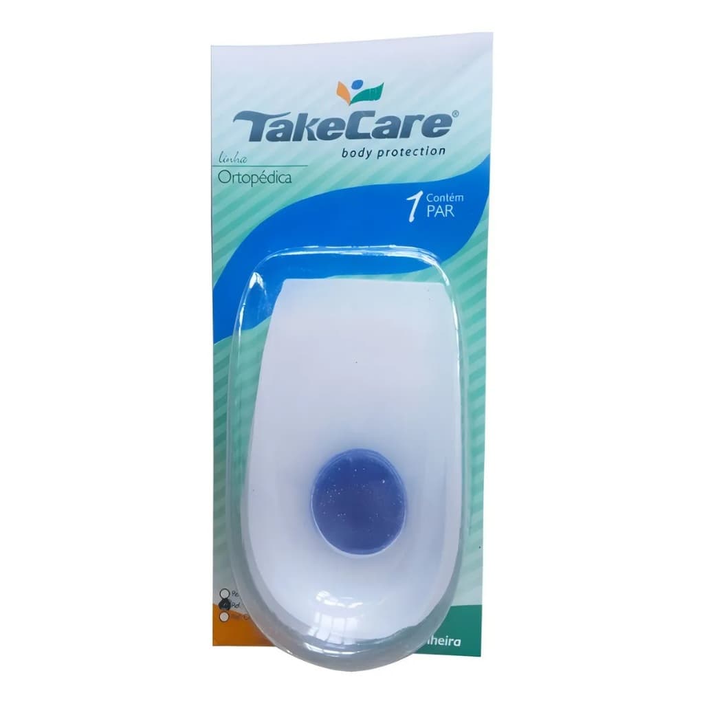 Par Calcanheira De Silicone Esporão Ponto Azul Take Care- Tamanho GG