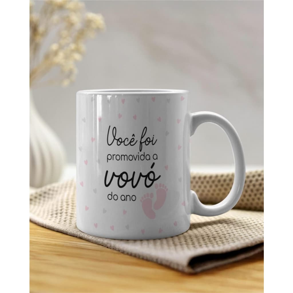 Caneca Personalizada Promovido A Avós Do Ano