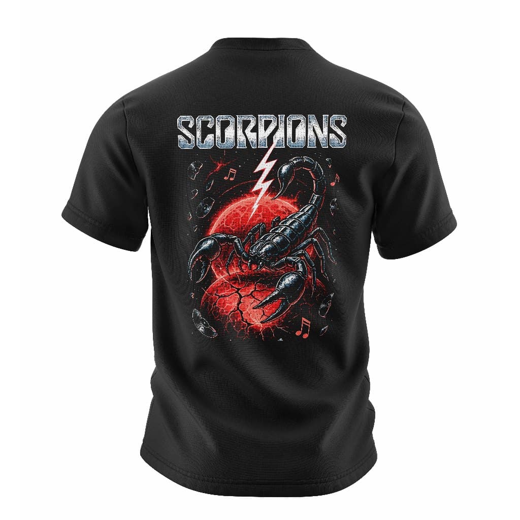 Camiseta Banda Scorpions Algodão Premium