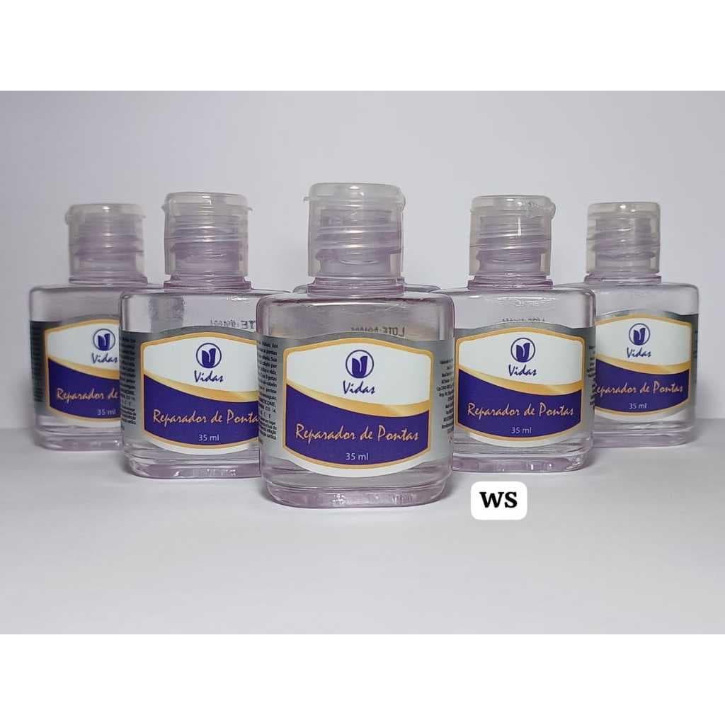 ÓLEO REPARADOR DE PONTAS KIT 12 UNIDADES 35 ML CADA MARCA VIDAS CÓSMETICOS