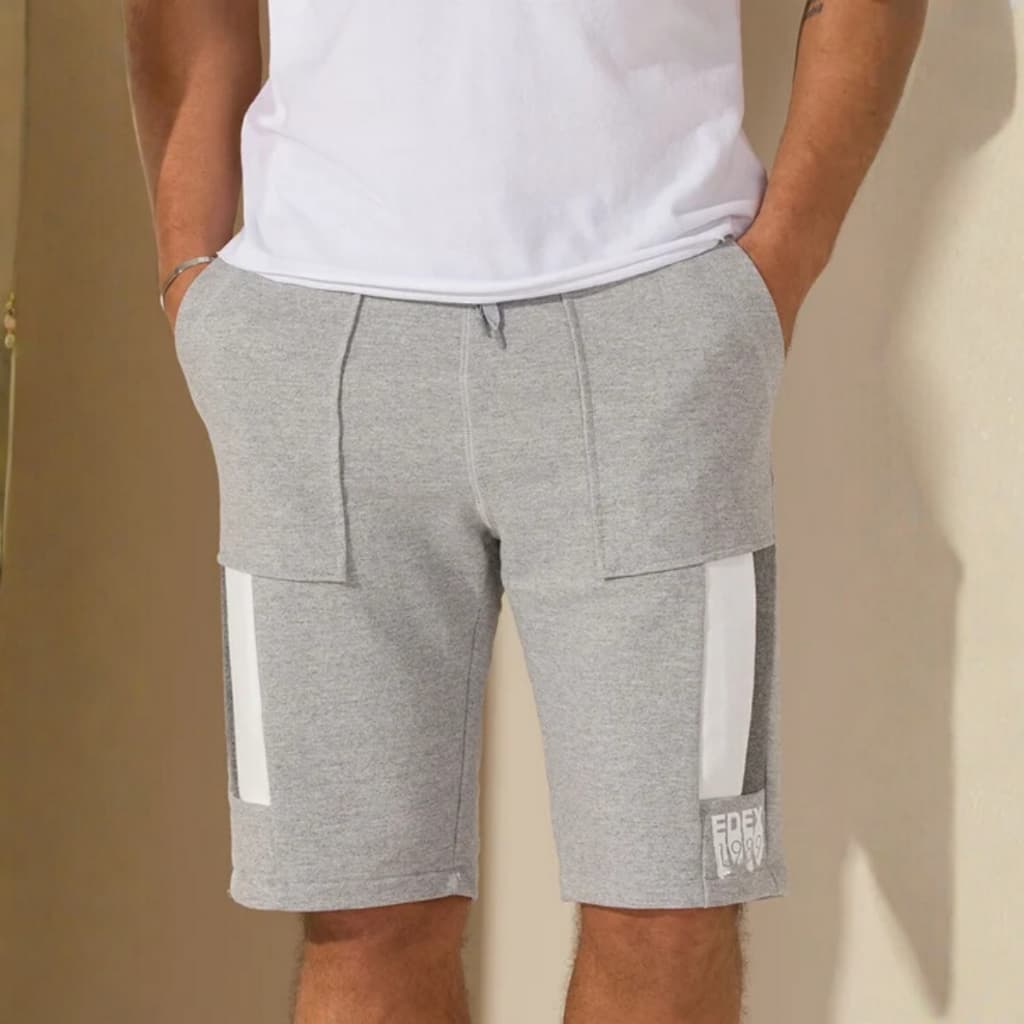 Bermuda de Moletom Masculina Cós com Cordão Ajustável Street Varias Cores Verão Cintura Com Elástico