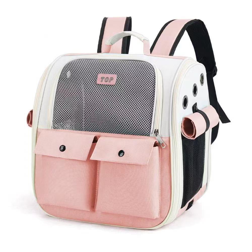 Pequeno Cães e Gatos Animais Transparente Passeio Respirável Visão Bolsa Mochila Luxo Para Transporte E Viagem SQ5