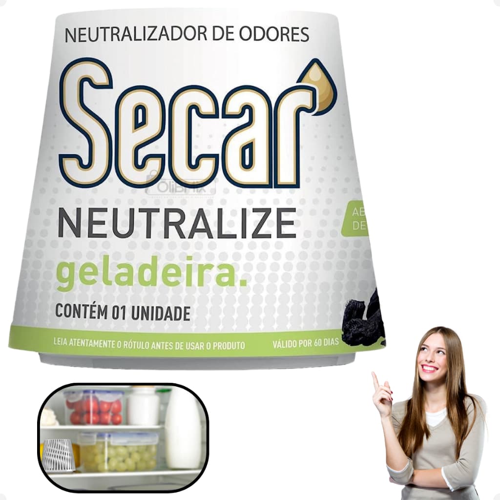 Tira Acaba Elimina Mau Cheiro Odor Ruim Geladeira Neutralizador Desodorizador Carvão Ativado