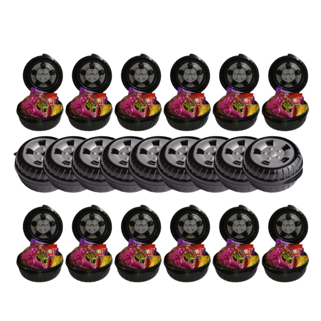 Kit 20 Porta Mix Roda De Carro Wheels Pote Lembrancinhas Aniversário
