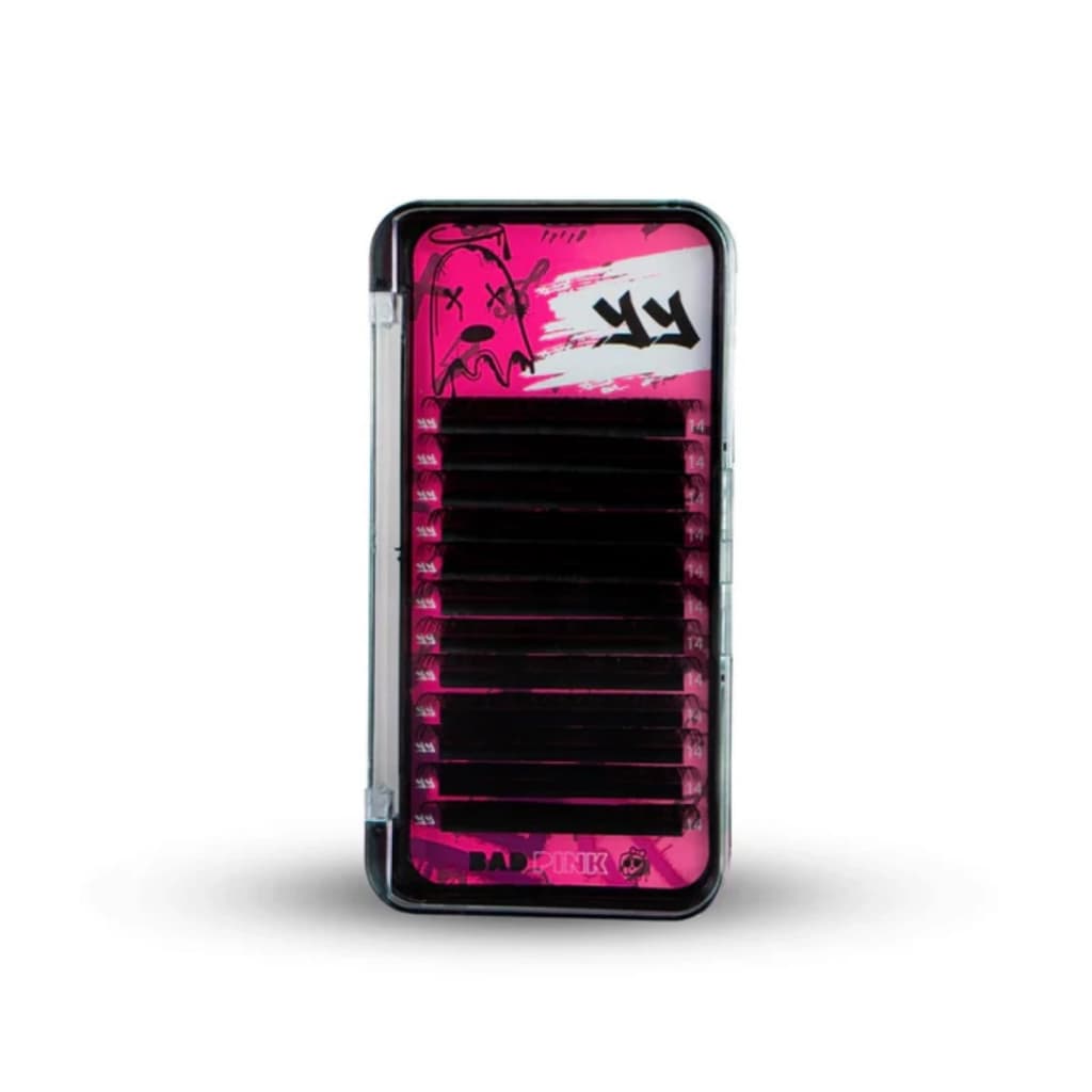 Cilios Posticos Bad Pink YY - Tamanho:Mix 6-12;Curvatura e Espessura:M-0.07 - COM NF