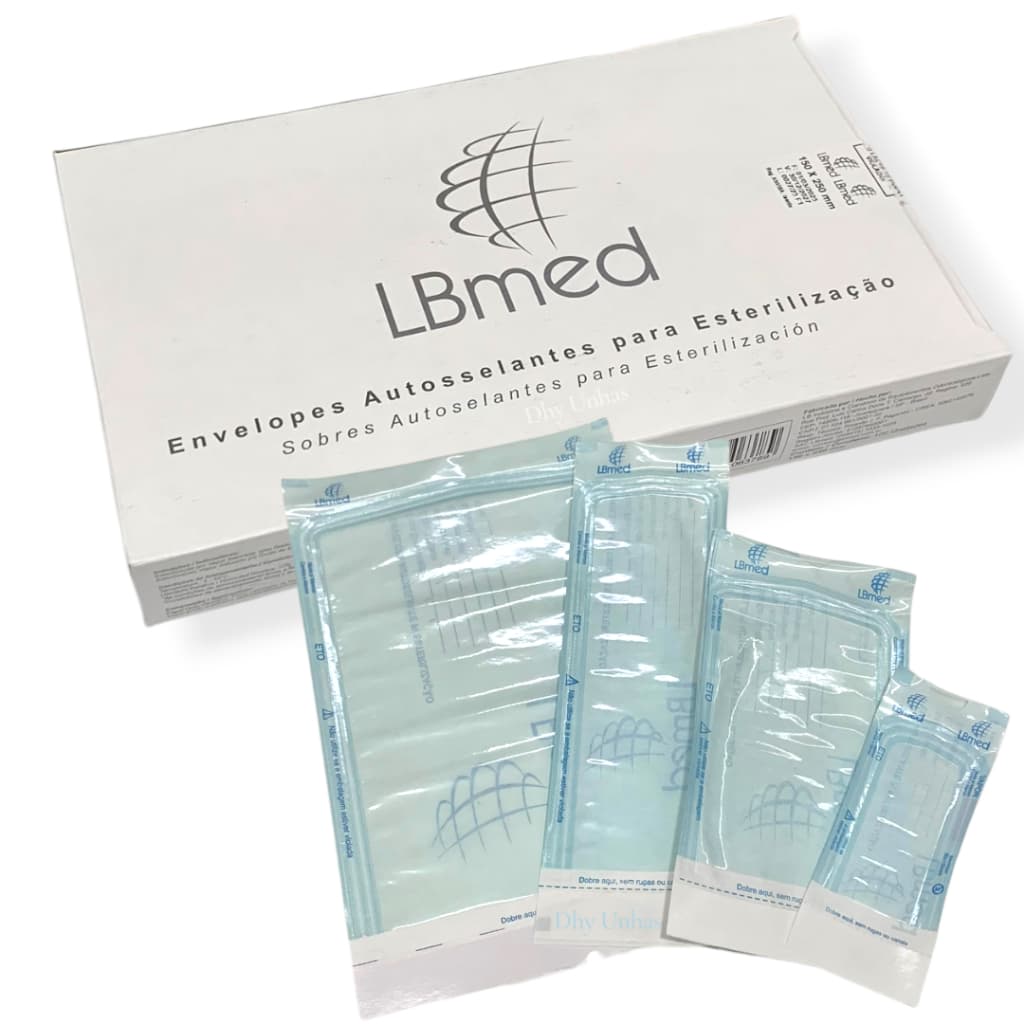 Caixa De Envelopes Para Esterelização Em Autoclave Para Brocas Espatulas e Alicates LBmed – 100 unid