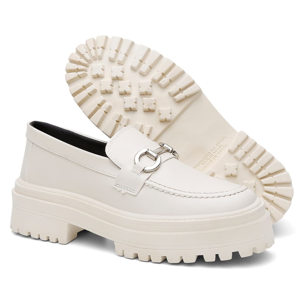 Mocassim Feminino Tratorado Oxford Blogueira Promoção Não Perca
