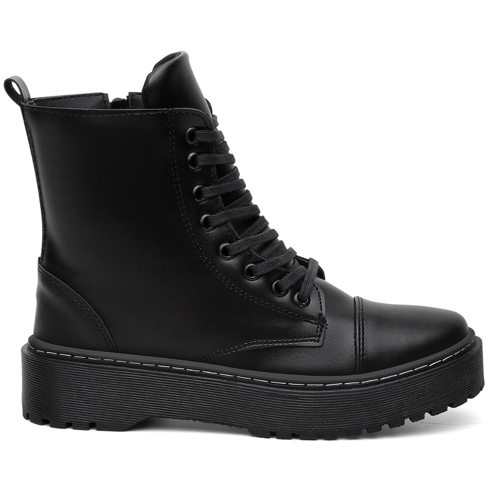 Bota Plataforma Blogueira Coturno Botinha Original Form's